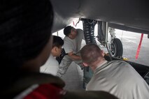 U.S. Air Force Airmen from the 44th Aircraft Maintenance Unit load munitions onto a 44th Fighter Squadron F-15 Eagle during a training exercise April 12, 2017, at Kadena Air Base, Japan. 44th AMU Airmen demonstrated their ability to continuously and rapidly generate combat aircraft amidst a simulated air attack. More than 80 combat-ready aircraft reside within the 18th Wing, performing aerial refueling, airborne warning and control, air superiority and combat search and rescue operations. (U.S. Air Force photo by Senior Airman John Linzmeier)
