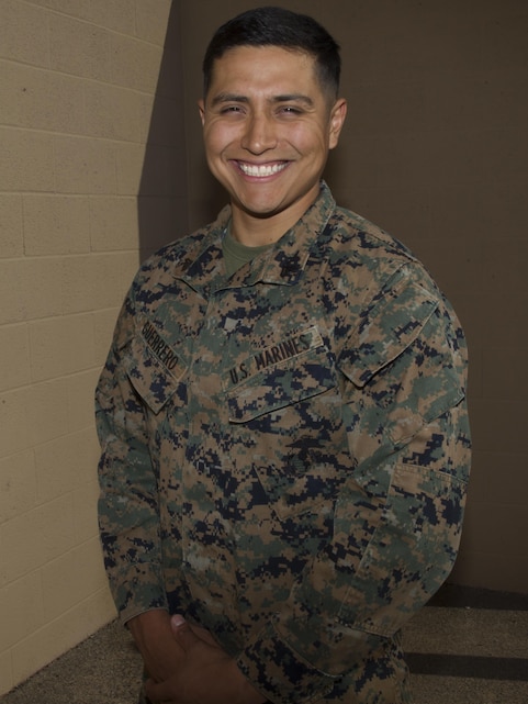 Cpl. Julian Guerrero, personnel administrator, Headquarters Battalion, is a small business owner who is transitioning out of the Marine Corps. Guerrero originally joined the Marine Corps to pay respect to a friend who passed away. (U.S. Marine Corps photo by Sgt. Connor Hancock)
