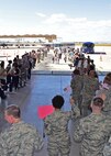 944th Fighter Wing Airmen welcome home the kids Apr. 1 during Operation Reserve Kids at Luke Air Force Base, Ariz. (U.S. Air Force photo by Tech. Sgt. Louis Vega Jr.)
