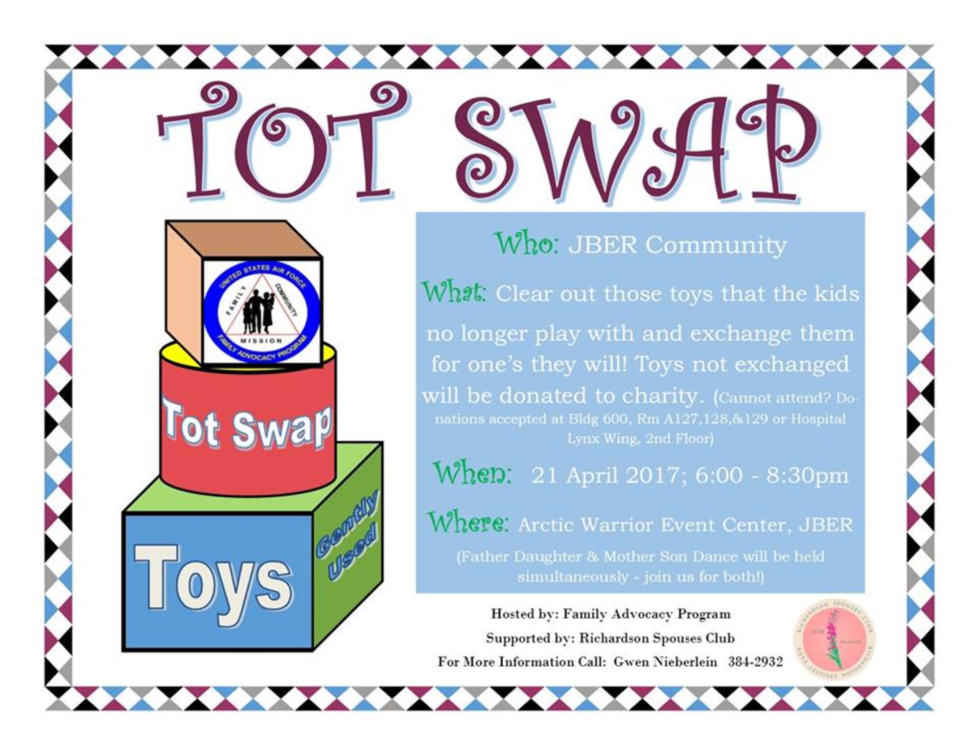 JBER to host Tot Toy Swap > Joint Base ElmendorfRichardson > News