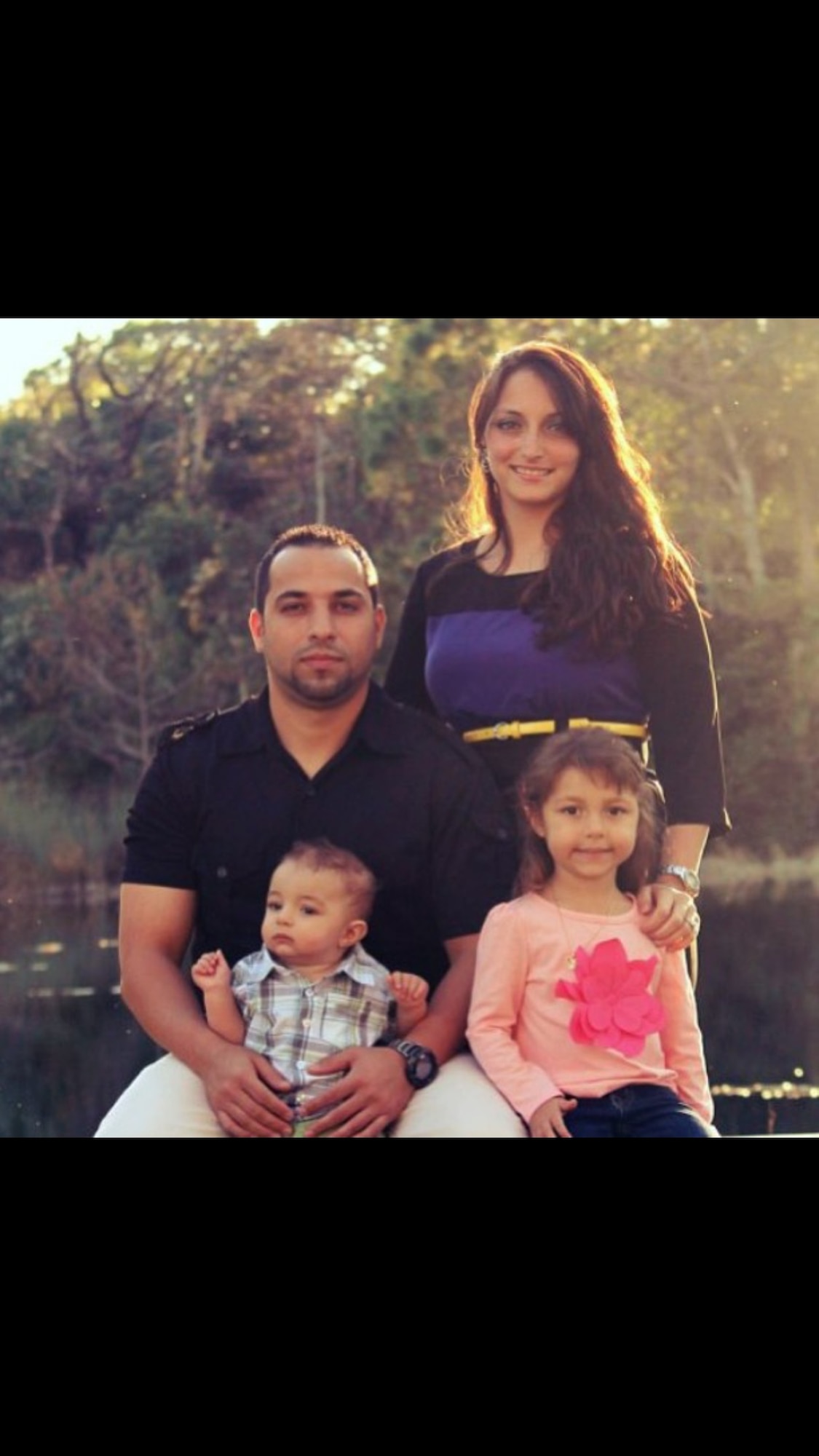 Staff Sgt. Fadi Chreim, a 386th Expeditionary Logistics Readiness Squadron vehicle operations dispatch chief, poses for a photo with his family. Chreim and his wife immigrated to the U.S. in 2006 to escape war in Lebanon. (Courtesy photo)