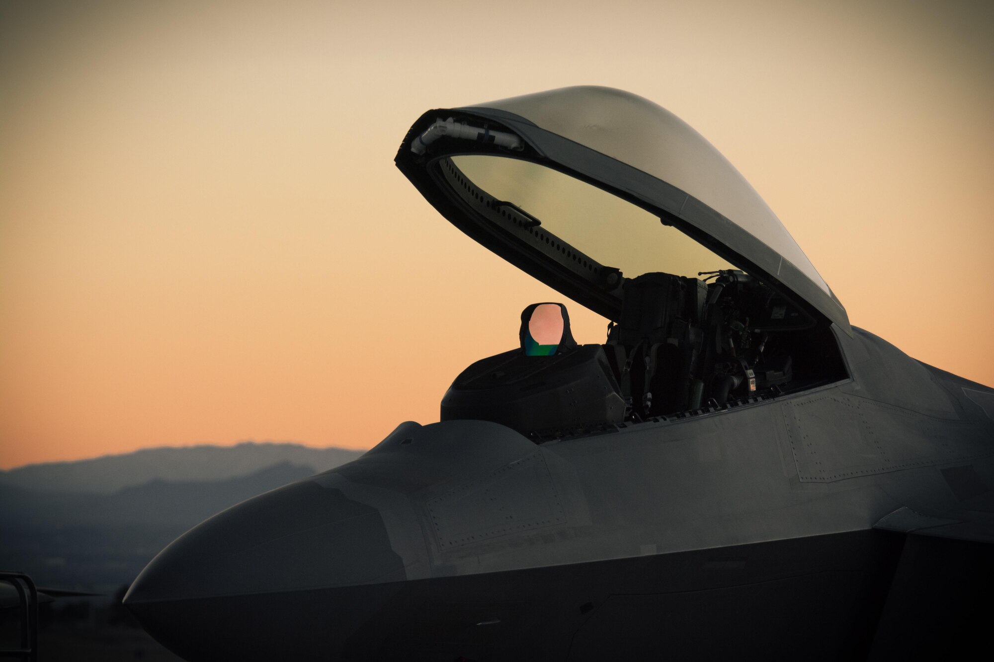 The Virginia Air National Guard,192nd Fighter Wing F-22A Raptor pilots and maintainers, participated in Red Flag 17-1 held at Nellis Air Force Base, Nev., from Jan. 23 to Feb.10 2017. Red Flag is an aerial combat training exercise involving air, space and cyber domains from the United States and allied forces. Pilots, maintenance and support personnel are trained for real air combat situations.(U.S. Force Photo/Senior Airman Kellyann Novak)
