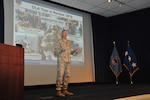 DLA Director Air Force Lt. Gen. Andy Busch discusses the agency's achievements and future challenges in his last Town Hall.