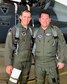 Scott Wetherbee, Mississippi State Interim Director of Athletics and 50th Flying Training Squadron Honorary Commander, right, prepares to fly with Lt. Col. Jason Hilburn, 50th FTS Commander, left, April 11, 2017, at Columbus Air Force Base, Mississippi. For his dedication
to the Air Force’s mission, Wetherbee was granted a flight in a T-38C Talon. (U.S. Air Force photo by Elizabeth Owens)
