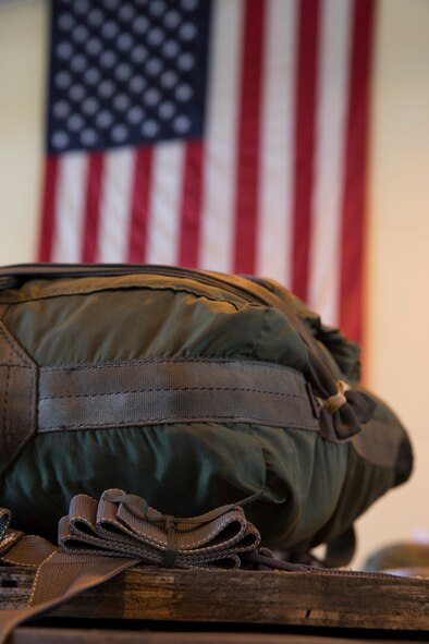 A Containerized Delivery System Bundle is assembled by riggers with the 374th Logistics Readiness Squadron combat readiness flight at Yokota Air Base, Japan, April 12, 2017. Airmen from the 374th LRS maintains and provides aerial equipments for use during training exercise and real-world deployment. (U.S. Air Force photo by Yasuo Osakabe)