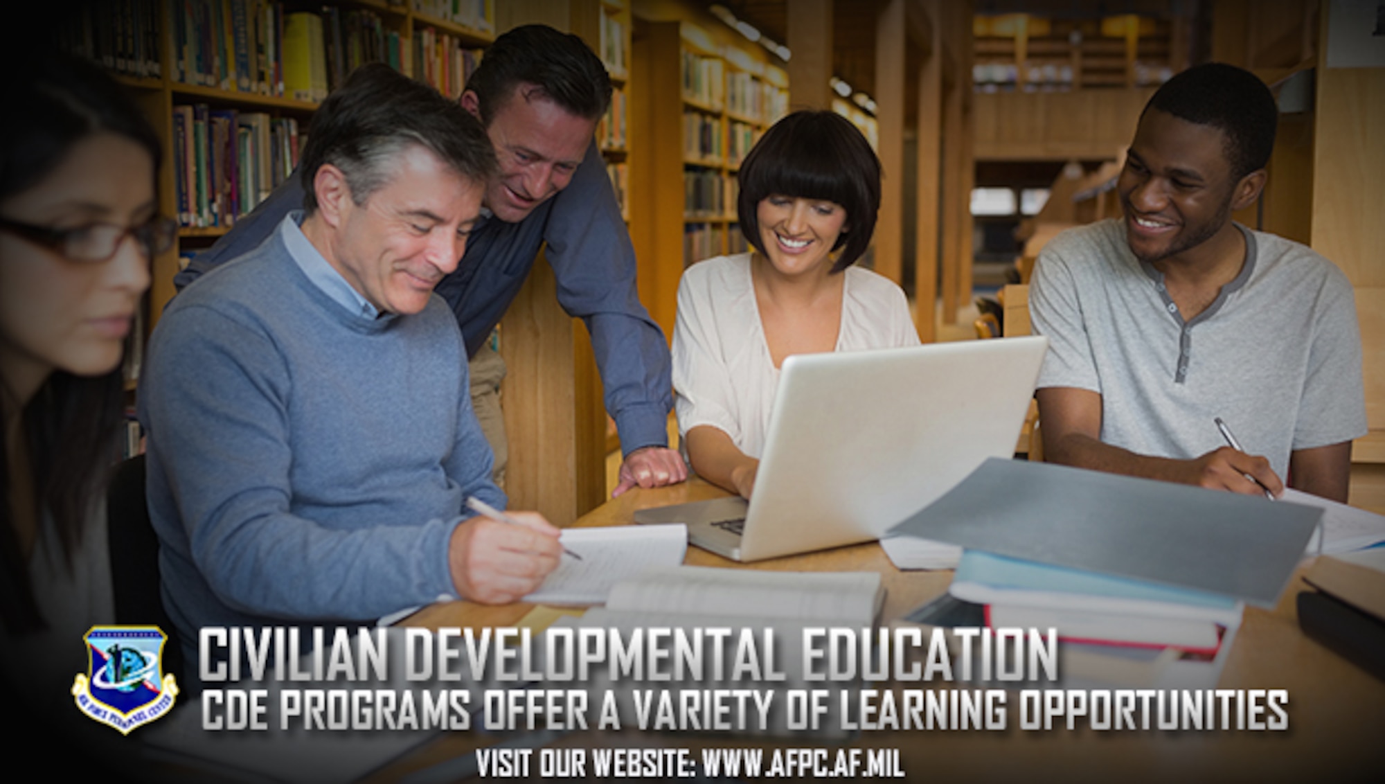 The Air Force offers many civilian developmental education opportunities to train and develop current and future leaders. Eligible civilians have until May 1 to submit their CDE program applications to the Air Force Personnel Center. (U.S. Air Force courtesy photo)