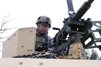 A U.S. Army Reserve Sgt. 1st Class Paul Edwards, 492nd Civil Affairs Battalion, U.S. Army Civil Affairs and Psychological Operations Command, collects brass after completing basic live fire during Operation Cold Steel at Fort McCoy, Wis., April 15, 2017. Operation Cold Steel is the U.S. Army Reserve's crew-served weapons qualification and validation exercise to ensure that America's Army Reserve units and Soldiers are trained and ready to deploy on short-notice and bring combat-ready and lethal firepower in support of the Army and our joint partners anywhere in the world. (U.S. Army Reserve photo by Staff Sgt. Debralee Best, 84th Training Command)