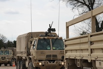 U.S. Army Reserve Pfc. Bernard Darko, 705th Transportation Company, 377th Theater Sustainment Command, watches another crew complete basic live fire as he and his crew wait their turn during Operation Cold Steel at Fort McCoy, Wis., April 15, 2017. Operation Cold Steel is the U.S. Army Reserve's crew-served weapons qualification and validation exercise to ensure that America's Army Reserve units and Soldiers are trained and ready to deploy on short-notice and bring combat-ready and lethal firepower in support of the Army and our joint partners anywhere in the world. (U.S. Army Reserve photo by Staff Sgt. Debralee Best, 84th Training Command)
