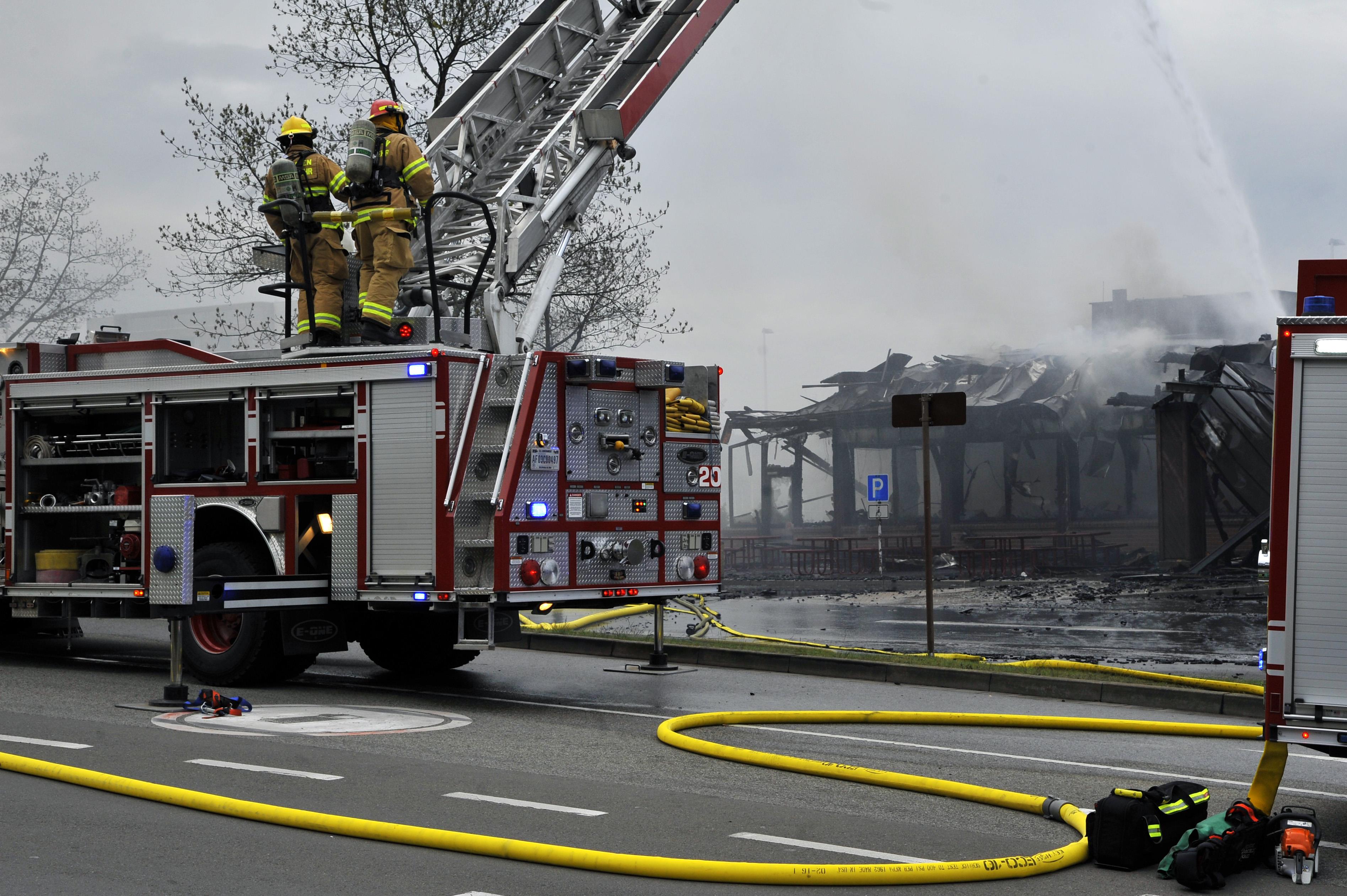 King ramstein base burger air DOD Fire