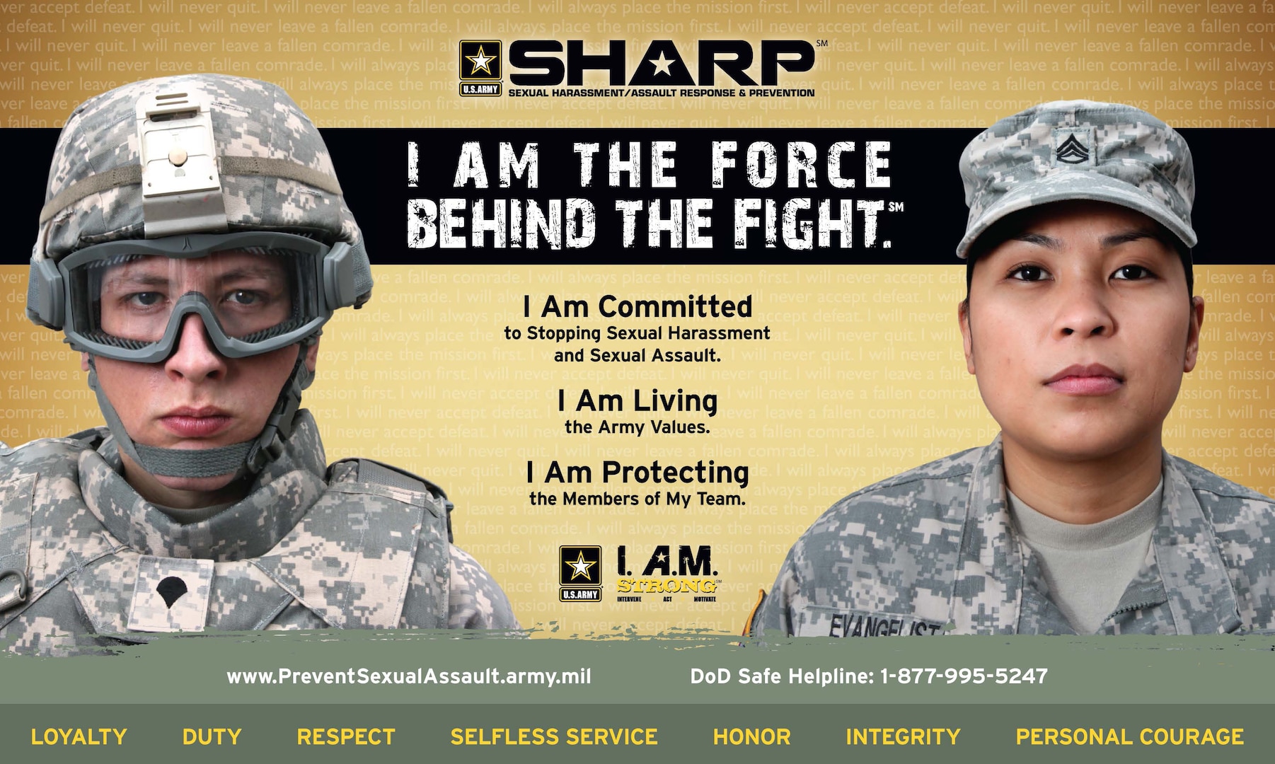 If you or someone you know is in need of support after a sexual assault, call the Department of Defense 24/7 Safe Helpline at 877-995-5247 or the Joint Base San Antonio 24/7 Sexual Assault Hotline at 210-808-SARC (7272). 
