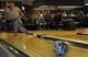 Tech. Sgt. Chris Meyer, a 39th Aerial Port Squadron air transportation technician, sends his bowling ball down the lane during the 302nd Airlift Wing’s 15th annual bowling tournament held the evening of the April Unit Training Assembly at the Peterson Bowling Center at Peterson Air Force Base, Colo. April 2, 2017. This year, the “King Pins” took first place. Those representing the team were Chief Master Sgt. Joseph Rorick, 302nd Operations Support Squadron, Senior Master Sgts. William Kellums and Mark Skarban of the 302nd OSS, Colleen Irwin, 302nd Operations Group, and Senior Airman Mark Owen, 731st Airlift Squadron. (U.S. Air Force photo/Staff Sgt. Frank Casciotta)