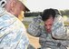 Air Force Staff Sgt. Juan Nunez, a security forces specialist with the 136th Security Forces Squadron, Texas Air National Guard, Fort Worth, Texas, completes the sit-up portion of the joint army physical fitness test during the Texas Military Department2017 Best Warrior Competition March 3, 2017 at Camp Swift in Bastrop, Texas. Nunez was graded based on his overall score that included a three mile run, push ups and sit-ups. (Air National Guard photo by Senior Airman De’Jon Williams)