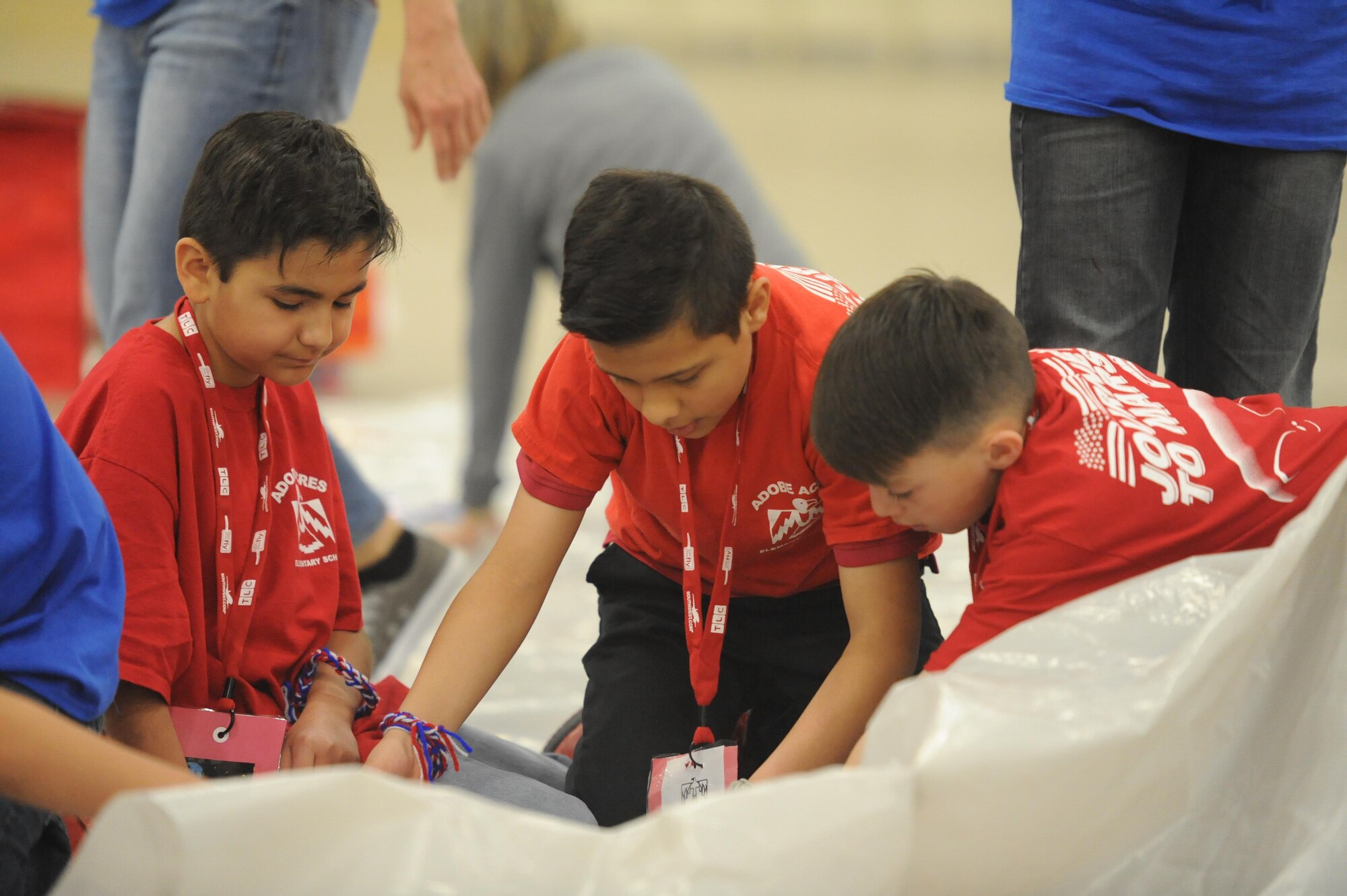 Fifth grade students from Albuquerque participate in Mission to Mars, a program hosted by Kirtland's Air Force Research Laboratory. Students are tasked with writing sagas to describe their journey to mars, studying Mars facts and designing a life support system model. The activities are specifically designed to fit into the science, technology, engineering, and math (STEM) curriculum. 