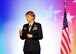 Chief of Air Force Reserve Command, Lt. Gen. Maryanne Miller, gives opening remarks at the Outstanding Airman of the Year banquet for AFRC at the Sawgrass Marriott Golf Resort, Ponte Vedra Beach, Florida, April 12, 2017. (U.S. Air Force photo by Tech. Sgt. Stephen D. Schester)