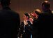 U.S. Air Force Staff Sgt. Simone Granada, a sensor operator instructor with the 13th Reconnaissance Squadron, Beale Air Force Base, California., reacts to being announced the winner for Outstanding Airman of the Year in 2016 for Air Force Reserve Command during the OAY banquet at the Sawgrass Marriott Golf Resort, Ponte Vedra Beach, Florida, April 12, 2017. (U.S. Air Force photo by Tech. Sgt. Stephen D. Schester)