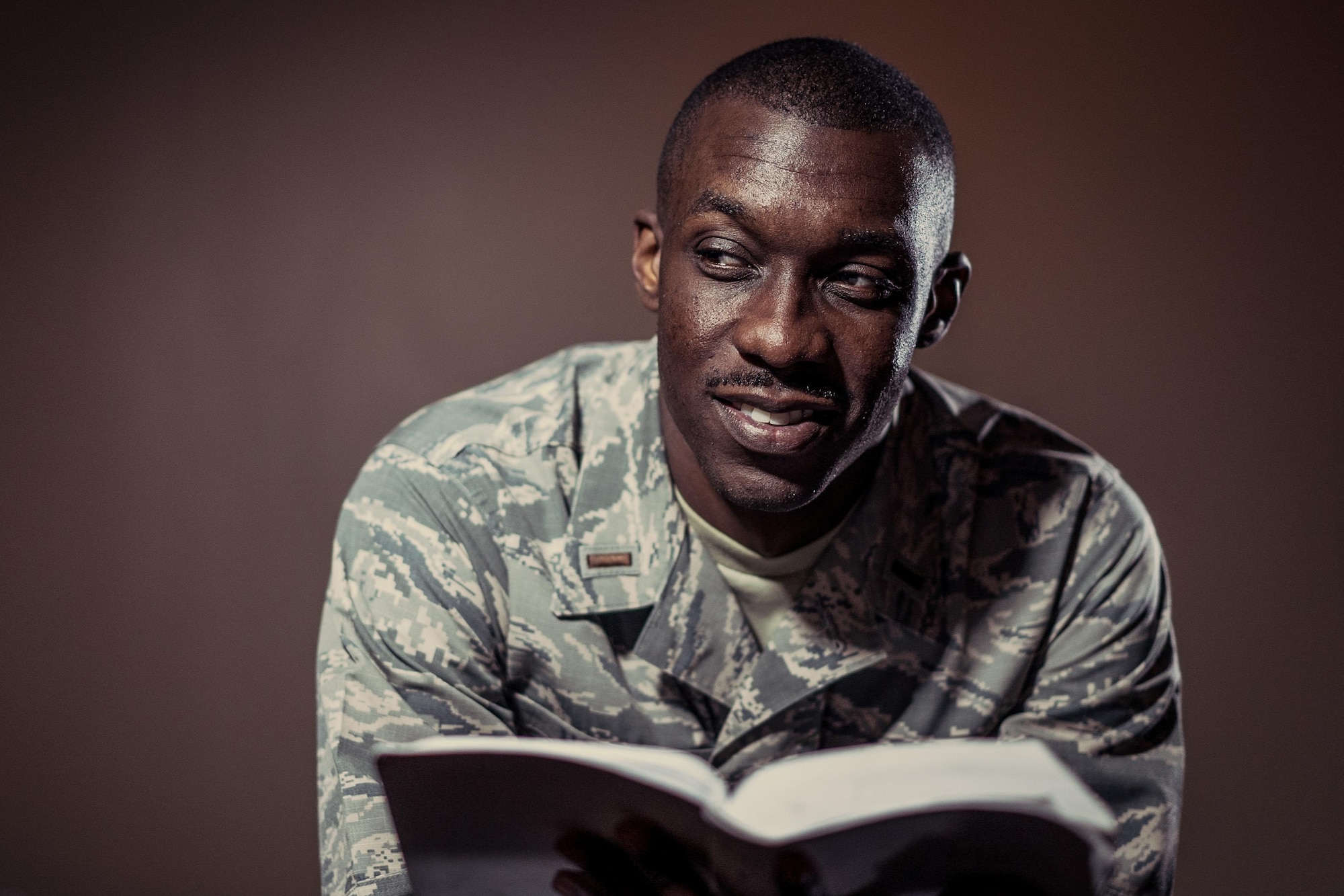 Second Lt. D’Anthony Harris, 413th Aeromedical Staging Squadron medical readiness officer, poses for a photo at his church April 18, 2017, in Warner Robins, Georgia. Harris is also a master resiliency trainer with the Air Force Reserve Yellow Ribbon Program. (U.S. Air Force photo by Jamal D. Sutter)