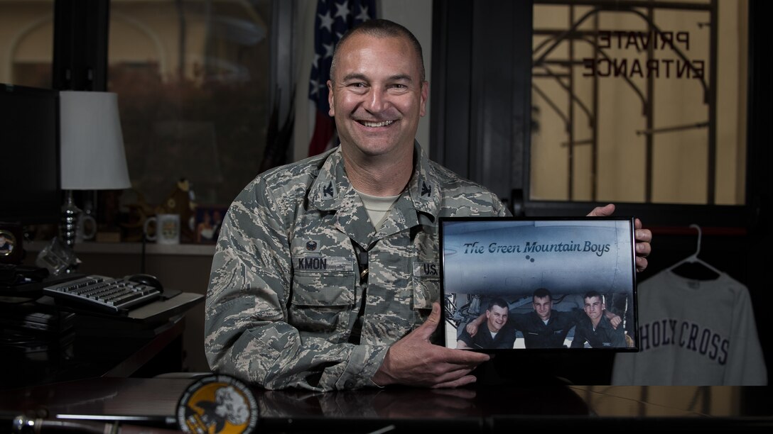 Col. Matthew Kmon, 31st Maintenance Group commander, poses for a portrait at Aviano Air Base, Italy, April 18, 2017.
(U.S. Air Force photo by Senior Airman Cory W. Bush)