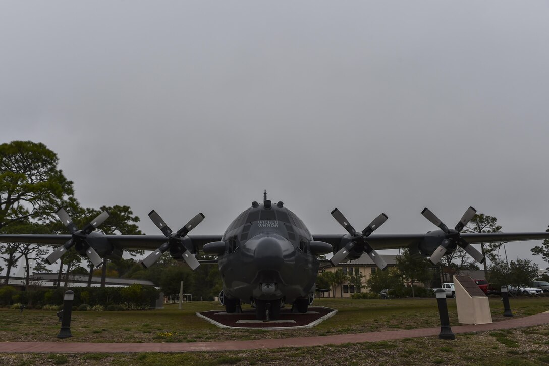 AC-130H Gunship, Wicked Wanda, in the Hurlburt Field Air Park.