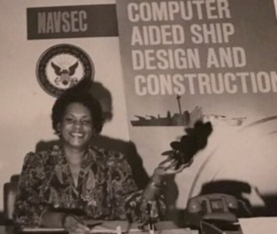 Raye Montague - the Navy's 'hidden figure' - works at her Naval Ship Engineering Center office in this undated photograph. Montague was the keynote speaker at a National Women's History Month Observance held at Naval Support Facility Dahlgren in April 2017. I thought about all of things that happened to me in my career " all the doors that I had opened and glass ceilings that I broke, she recounted at the observance. I didn™t realize that I was breaking glass ceilings back then. I was just doing what had to be done." Montague was the first person to design a U.S. Navy ship and served as the Program Manager of Ships (PMS-309) for the Naval Sea Systems Command Information Systems Improvement Program.