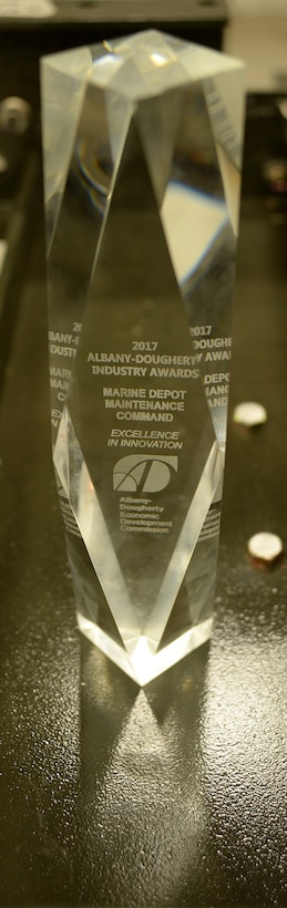 Marine Depot Maintenance Command is the 2017 recipient of the Albany-Dougherty Economic Development Commission Excellence in Innovation Award.