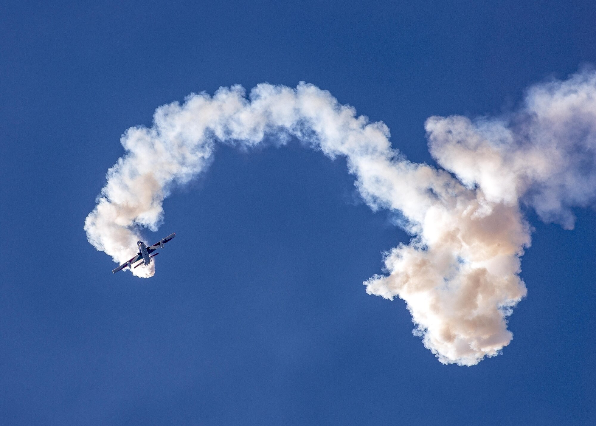 The Italian air force Frecce Tricolori aerobatics team, practiced flying formations over Aviano Air Base, Italy, April 19, 2017. They use the air space above Aviano each year to practice flying routines for their upcoming air shows. (U.S. Air Force photo by Senior Airman Cory W. Bush)