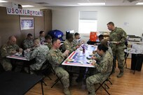 U.S. Army Reserve Soldiers enjoy a short respite from training at the USO Wisconsin’s pancake brunch, during Operation Cold Steel at Fort McCoy, Wis., April 16, 2017. Operation Cold Steel is the U.S. Army Reserve's crew-served weapons qualification and validation exercise to ensure that America's Army Reserve units and Soldiers are trained and ready to deploy on short-notice and bring combat-ready and lethal firepower in support of the Army and our joint partners anywhere in the world. (U.S. Army Reserve photo by Staff Sgt. Debralee Best, 84th Training Command)