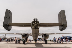 DAYTON, Ohio (04/2017) -- Eleven B-25 Mitchell bombers were on static display at the National Museum of the U.S. Air Force on April 17-18, 2017, as part of the Doolittle Tokyo Raiders 75th Anniversary. (U.S. Air Force photo by Kevin Lush)