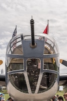 DAYTON, Ohio (04/2017) -- Eleven B-25 Mitchell bombers were on static display at the National Museum of the U.S. Air Force on April 17-18, 2017, as part of the Doolittle Tokyo Raiders 75th Anniversary. The B-25 aircraft pictured here is "Semper Fi", owned by Mike Hohls from CAF Southern California in Camarillo, CA. (U.S. Air Force photo by Kevin Lush)