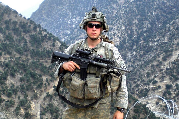 Army Staff Sgt. Ryan Pitts joined the Army in 2003 at age 17. He deployed twice to Afghanistan. His first deployment in 2005 lasted 12 months. His final deployment spanned 15 months beginning in 2007. Pitts departed the active-duty Army in 2009. Courtesy photo