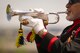 Mr. Auston O'Neill from Bugles Across America plays Taps during a wreath laying ceremony at the Air Force Memorial in Arlington, Va., honoring the 75th Anniversary of the Doolittle Tokyo Raid Apr. 18, 2017. (Photo by Senior Master Sgt. Adrian Cadiz)(Released)