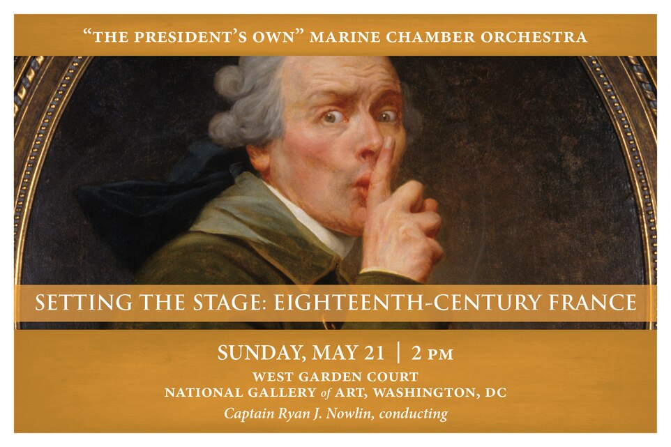 The National Gallery of Art’s new exhibit, America Collects Eighteenth-Century French Painting (May 21 through August 20, 2017) asks what American collectors make of France in the eighteenth-century, the period during which the nations were each other’s closest allies. On the exhibit’s opening day, the Marine Chamber Orchestra will present works by noted French composers Jean-Phillippe Rameau and Jean-Marie Leclair, as well as Wolfgang Amadeus Mozart’s stunning tribute to Paris, his Symphony No. 31 in D, setting the tone to appreciate these seventy eighteenth-century paintings from collections across America. The concert will take place at 2 p.m., Sunday, May 21, in the National Gallery of Art's West Garden Court in northwest Washington, DC. Free admission.