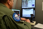 Master Sgt. Alex, one of the first Enlisted Pilot Initial Class students, operated the controls for a simulator during the Remotely Piloted Aircraft Fundamentals Course at Joint Base San Antonio-Randolph, Texas, April 19, 2017. Alex is assigned to Undergraduate Remotely Piloted Training Class 17-10, 558th Flying Training Squadron. (U.S. Air Force photo by Tech. Sgt. Ave I. Young) The Undergraduate Remotely Piloted Training Class 17-10 patch is worn by all the students and was designed with the master sergeant insignia to represent the Enlisted Pilot Initial Class students. Master Sgt. Alex, one of the first Enlisted Pilot Initial Class students, operated the controls for a simulator during the Remotely Piloted Aircraft Fundamentals Course at Joint Base San Antonio-Randolph, Texas, April 19, 2017. 