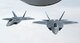 Two U.S. Air Force F-22 fly in formation behind a U.S. Air Force KC-135 Stratotanker from the 340th Expeditionary Air Refueling Squadron during a Combined Joint Task Force- Operation Inherent Resolve mission over Iraq, April 11, 2017. The raptor performs both air-to-air and air-to-ground missions allowing full realization of operational concepts vital to the 21st century Air Force. (U.S. Air Force photo by Senior Airman Joshua A. Hoskins)