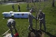 Airmen volunteer at a tree-planting ceremony in celebration of Earth Week and Arbor Day at Joint Base Andrews, Md., April 18, 2017. During the ceremony, Col. E. John Teichert, 11th Wing and JBA commander, received awards from the Maryland Department of Natural Resources for the base’s continuing contributions to environmental services. (U.S. Air Force photo by Senior Airman Mariah Haddenham)