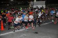 Personnel throughout the U.S. Army Central area of operations step off at 4:02 a.m. for Camp Arifjan’s first Boston Marathon Shadow Run, April 17, at Camp Arifjan, Kuwait. This race shadowed the 121st Boston Marathon, but was the first for Camp Arifjan, and gave deployed personnel an opportunity to participate in the famous marathon. More than 300 people participated in the shadow run. (U.S. Army photo by Sgt. Kimberly Browne, USARCENT Public Affairs)