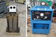 A load bank, previously used to test 440 volt welders, is pictured on the left. The 40-year old load bank didn’t meet regulations for operations posing a hazard to operators. Pictured on the right is the new load bank which replaces the older version. (AEDC photo)