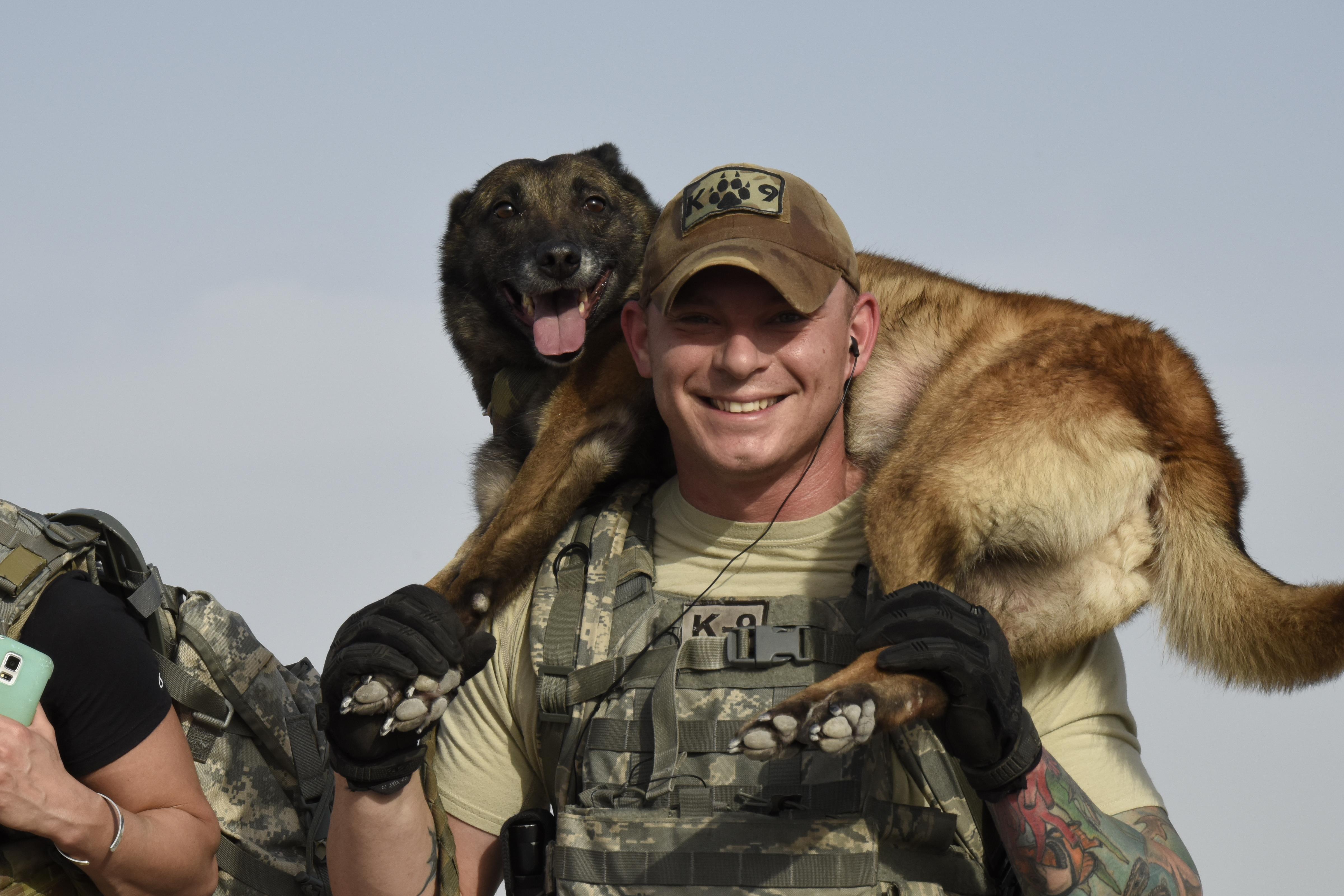 Airmen Honor Fallen Military Working Dogs  Handlers U S 
