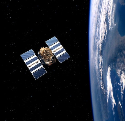 An artist’s rendering of the GPS Block IIA. (Courtesy graphic)