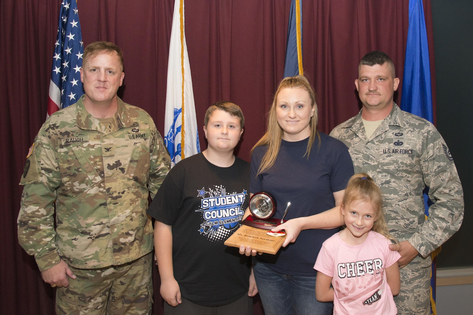 The spouse of a military training instructor at Joint Base San Antonio-Lackland has achieved command-level recognition for being the best in her profession. Rebecca Seymour, who has been tending to the needs of military children for more than a decade, is the 2016 Air Education and Training Command Family Child Care Provider of the Year.
