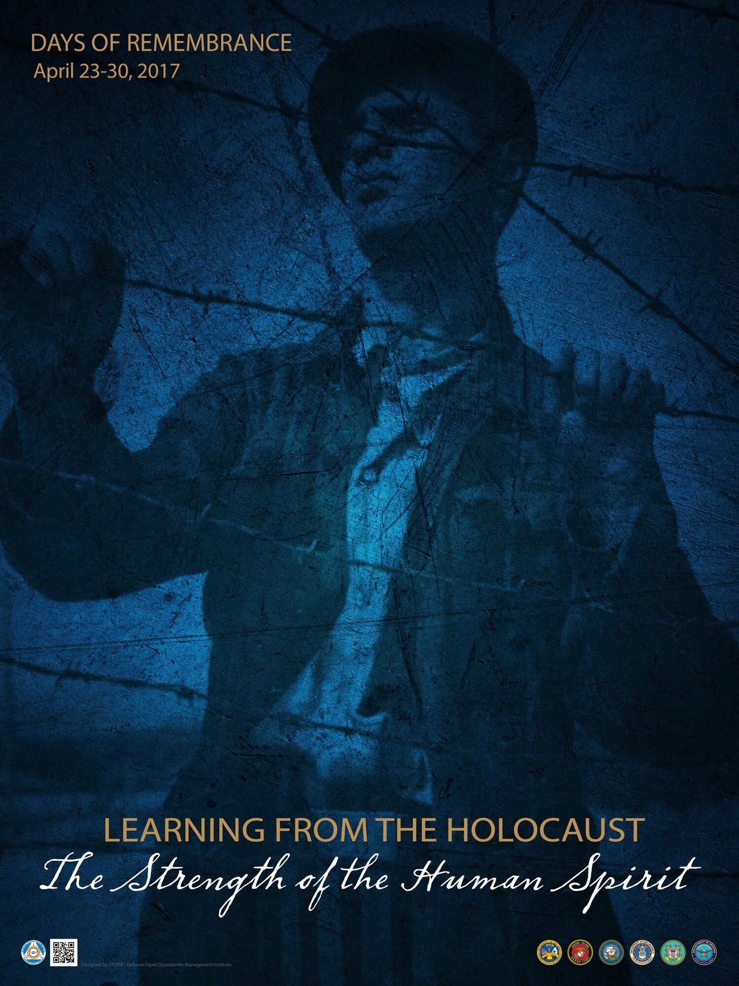 The Holocaust Days of Remembrance commemoration for 2017 is “Learning from the Holocaust: The Strength of the Human Spirit” and will be held April 23 through April 30, 2017. According to the Defense Equal Opportunity Management Institute’s website, the Holocaust was the state-sponsored, systemic persecution and annihilation of European Jewry by Nazi Germany and its collaborators between 1933 and 1945. (Courtesy photo/Defense Equal Opportunity Management Institute)
