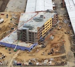 Aerial view of DLA Aviation Operations Center construction site Feb. 13 2017.