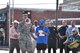 U.S. Air Force Col. Michael Downs, 17th Training Wing Commander, speaks at the Downtown Stroll on the corner of South Oakes St. and Concho Ave. in San Angelo, Texas, April 20, 2017. Downs thanked everyone for their support to the military. (U.S. Air Force photo by Staff Sgt. Joshua Edwards/Released)