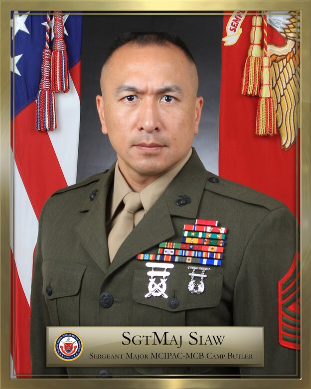 Sergeant Major Peter A. Siaw, Sergeant Major MCIPAC - MCB Camp S. D. Butler