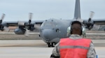 Members of the 106th Rescue Wing assigned to New York Air National Guard, prepare to take off for a rescue mission at Lajes, Azores, April 24, 2017, Westhampton Beach, N.Y. The mission is to locate the aircraft and drop para-rescuemen who will board the ship and provide emergency medical care to the crew. 