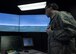 An Air Traffic Control trainee works a senario on the tower simulator Feb. 3, 2017, at Fairchild Air Force Base, Wash. The tower simulator is able to give trainees any situation to increase skills and help memorization.