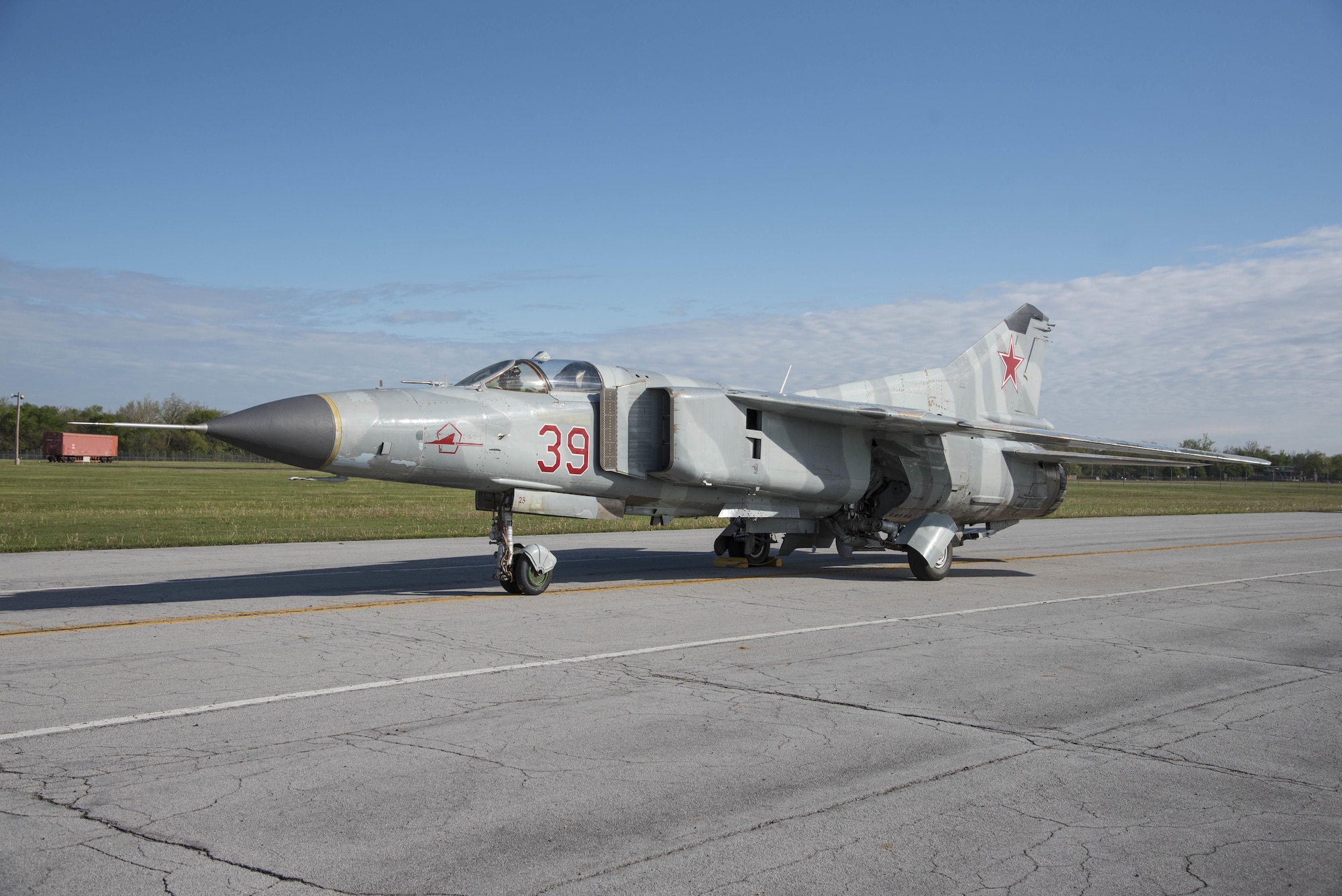 DAYTON, Ohio -- The Mikoyan-Gurevich MiG-23MS “Flogger-E”. (U.S. Air Force photo by Ken LaRock)