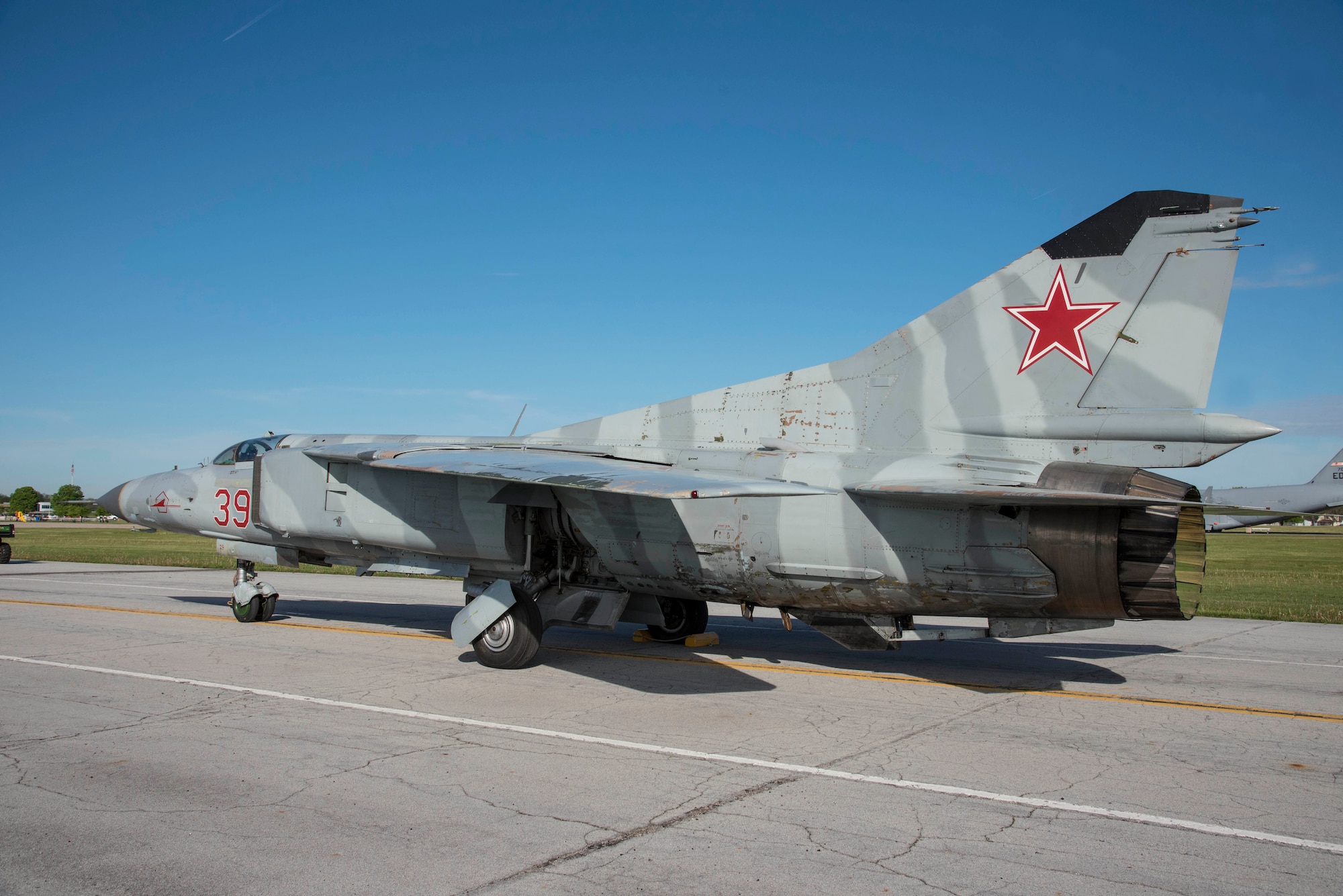 DAYTON, Ohio -- The Mikoyan-Gurevich MiG-23MS “Flogger-E”. (U.S. Air Force photo by Ken LaRock)