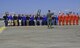 U.S. Air Force Gen. Mike Holmes, commander of Air Combat Command, led a group of over 90 Air Force recruits in reciting the Oath of Enlistment at the 2017 Gulf Coast Salute open house and air show at Tyndall Air Force Base, Fla., April 22, 2017. The next step for these recruits is to attend an eight-and-a-half-week program, known as Basic Military Training at Joint Base San Antonio-Lackland, Texas. (U.S. Air Force photo by Airman 1st Class Delaney Rose)