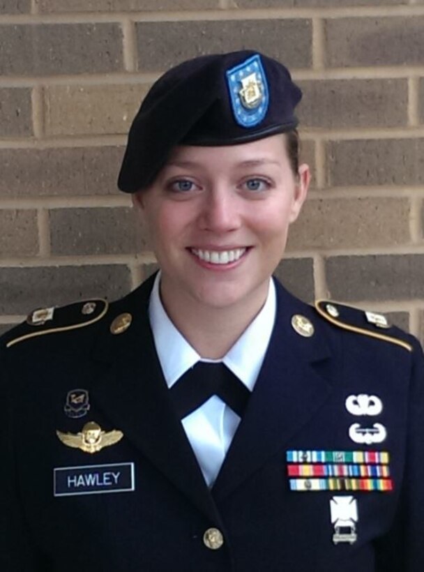 Staff Sgt. Sarah Hawley, a paralegal noncommissioned officer with the U.S. Army Reserve Legal Command is the 2017 recipient of the Sergeant Eric L. Coggins Award for Excellence. (photo / contributed)