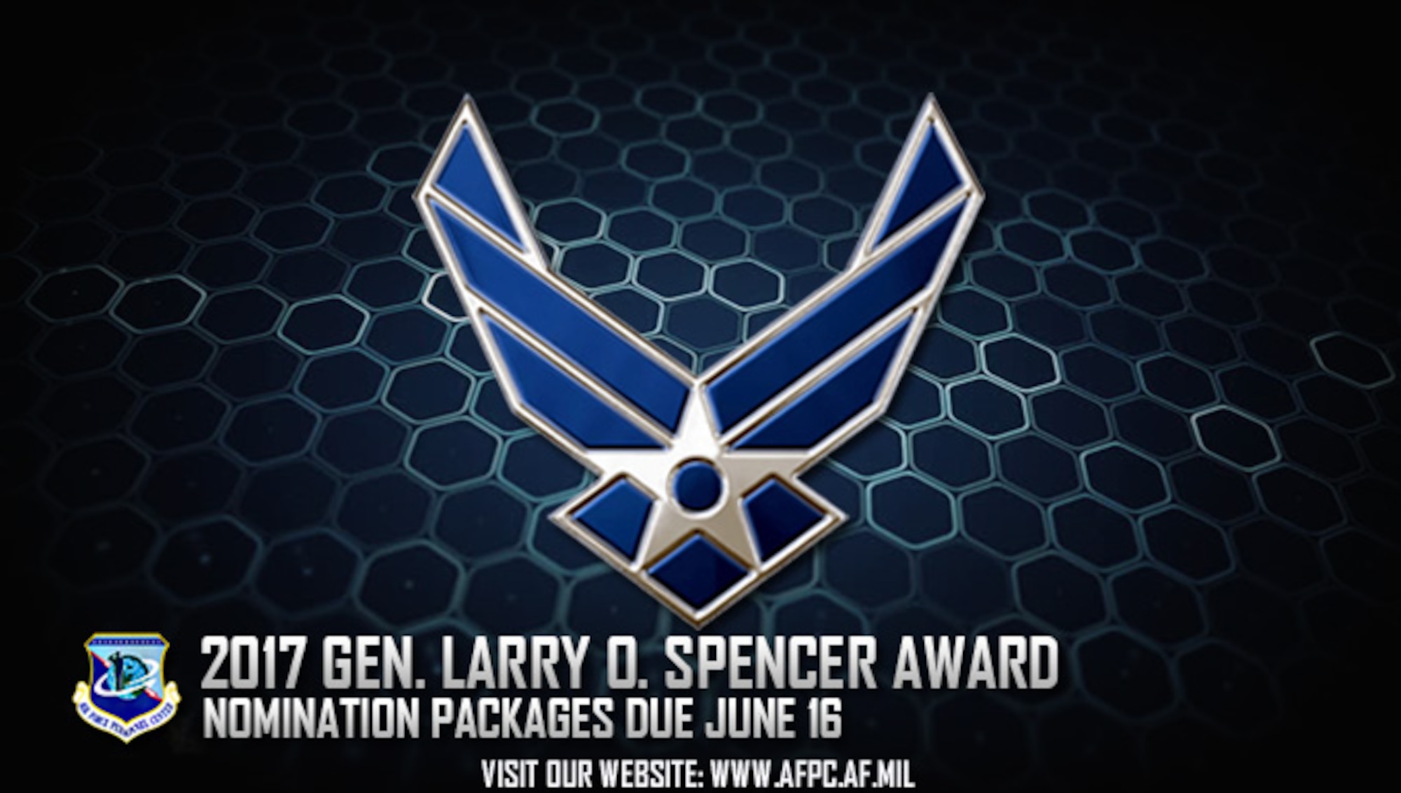 Air Force officials are in search of nominees for the 2017 General Larry O. Spencer Innovation Awards. All submissions are due to the Air Force Personnel Center by June 16. (U.S. Air Force graphic by Staff Sgt. Alexx Pons) 